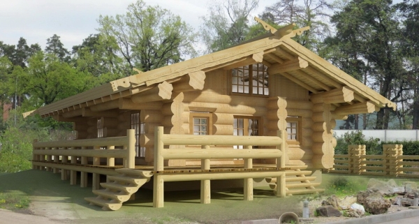 На фото – деревянный дом