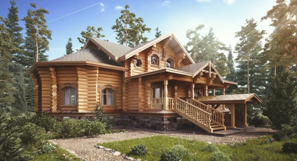 На фото – деревянный дом